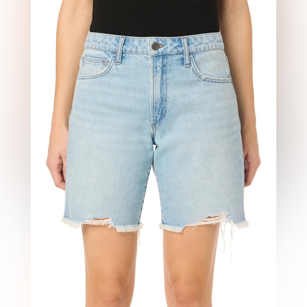 Joe's Jeans Light Blue Distressed Denim Shorts